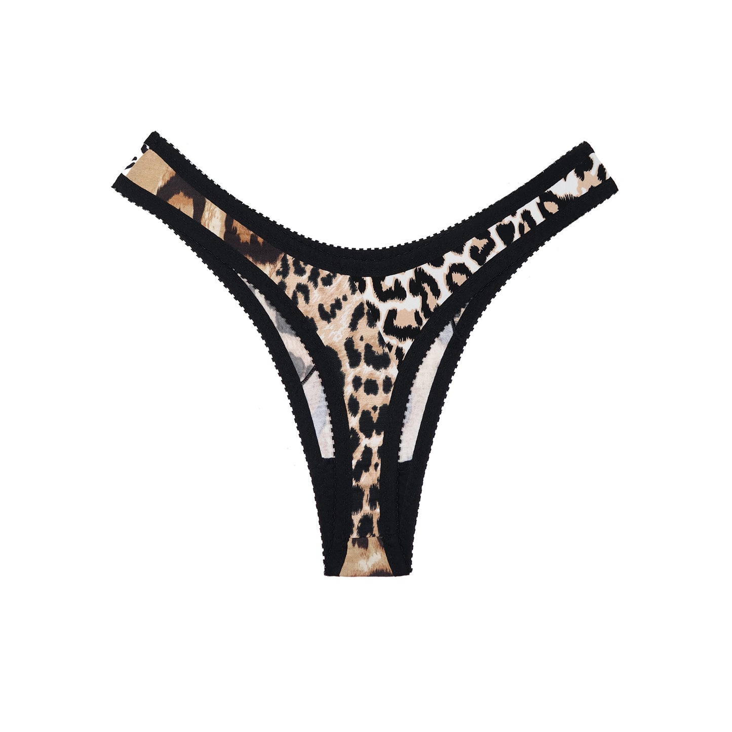 Cheryl Thong Leopard Jersey Patchwork