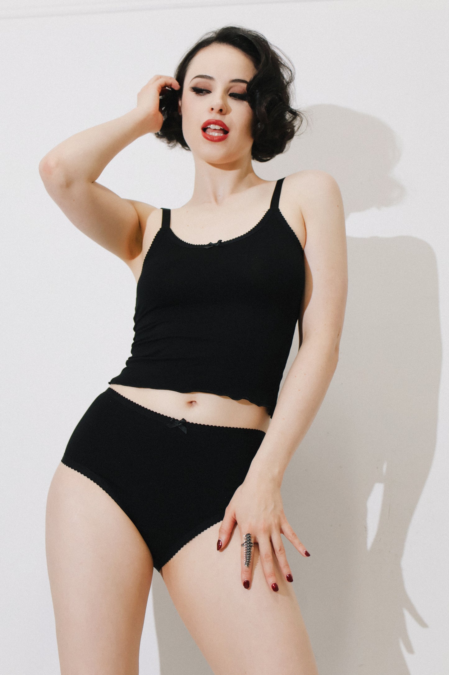 Janet Knickers Black Modal Jersey