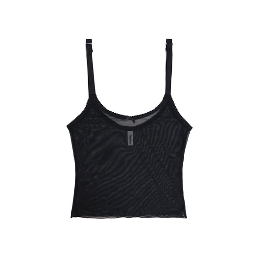 Kim Singlet Black Mesh