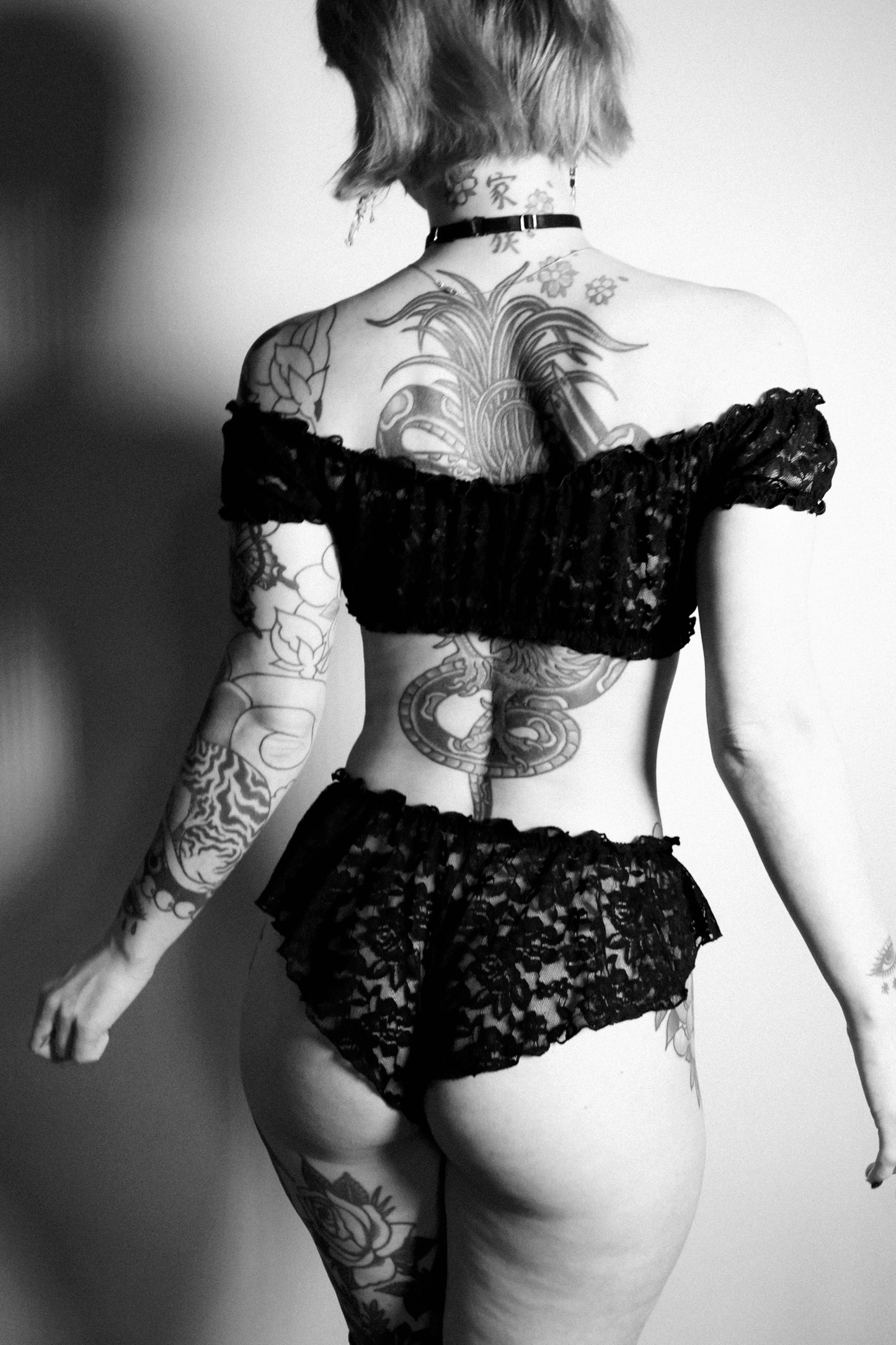 Chloe Knickers Black Resurrection Lace