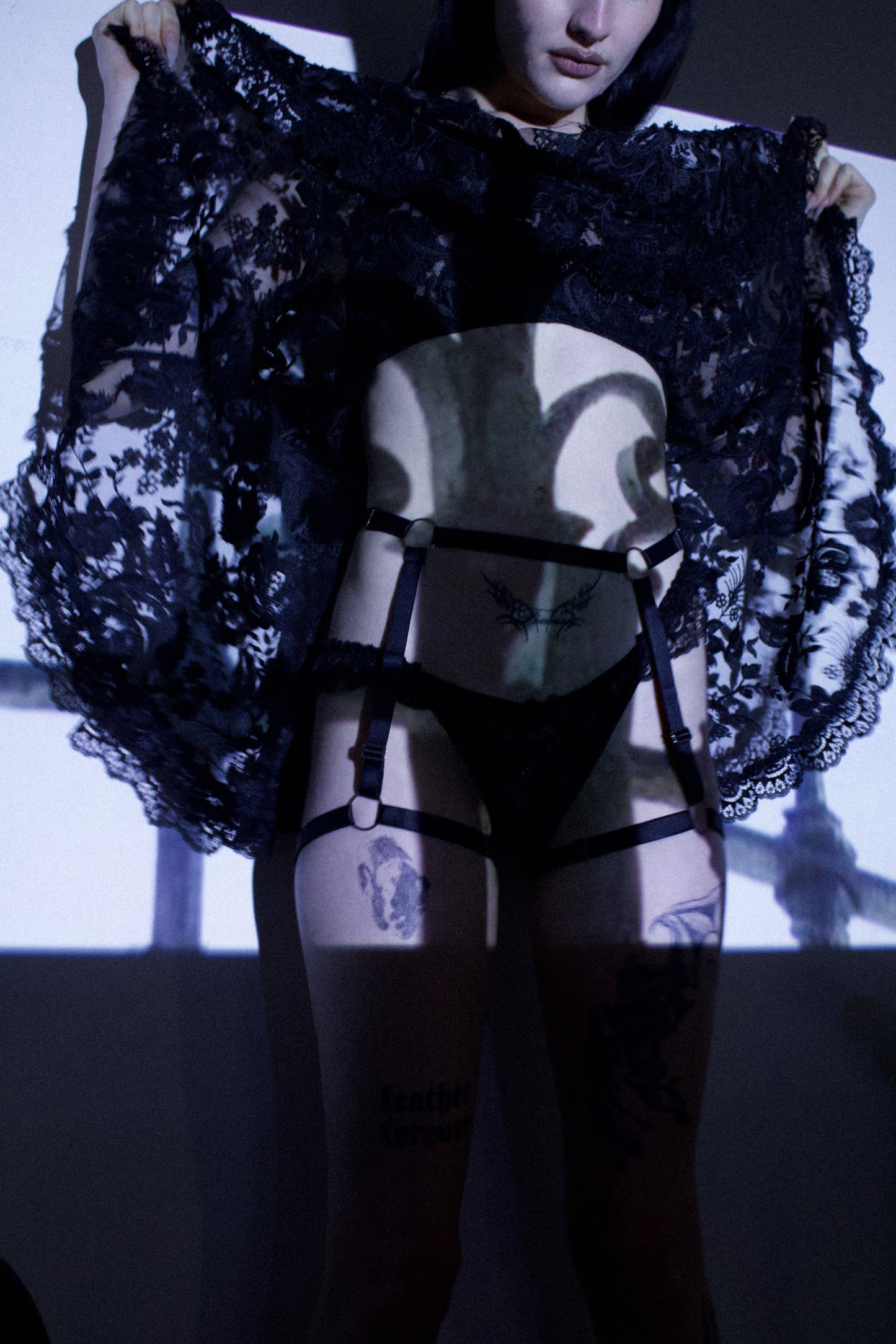 Kira Leg Harness Black