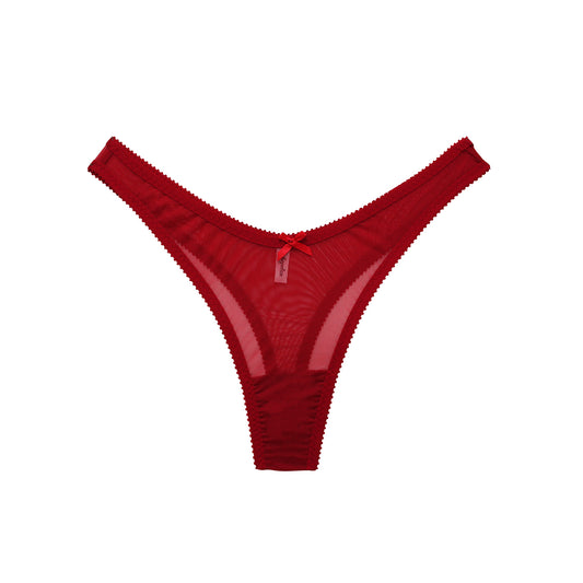 Red Thong Underwear | Cheryl by Hopeless Lingerie