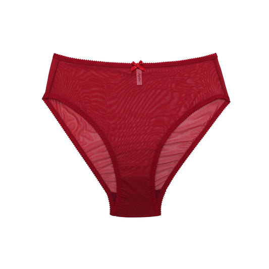 Red High Waisted Underwear | Deanna by Hopeless Lingerie