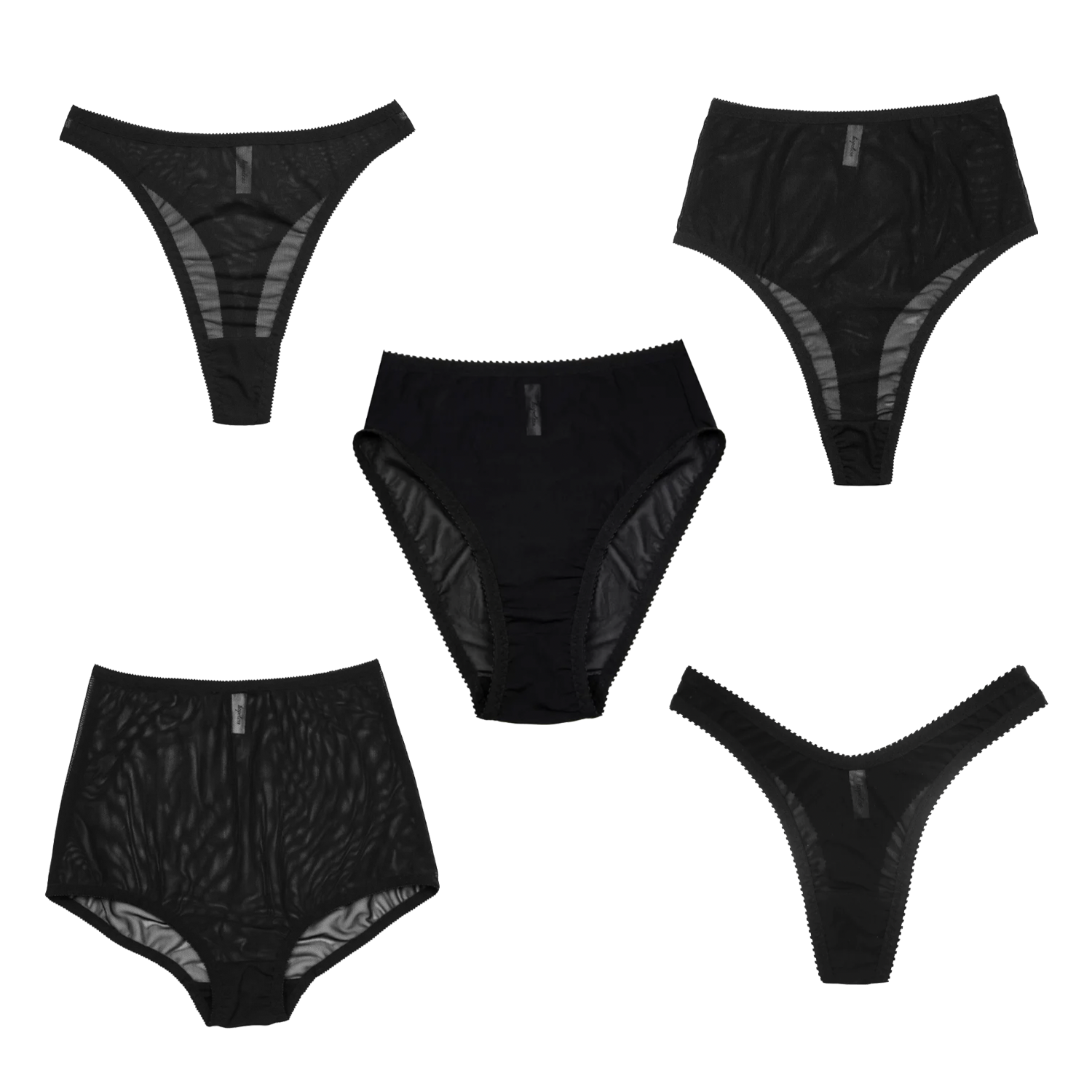 Black Underwear 5 Pack  Ethical Lingerie Made in Australia by Hopeless –  Hopeless Lingerie