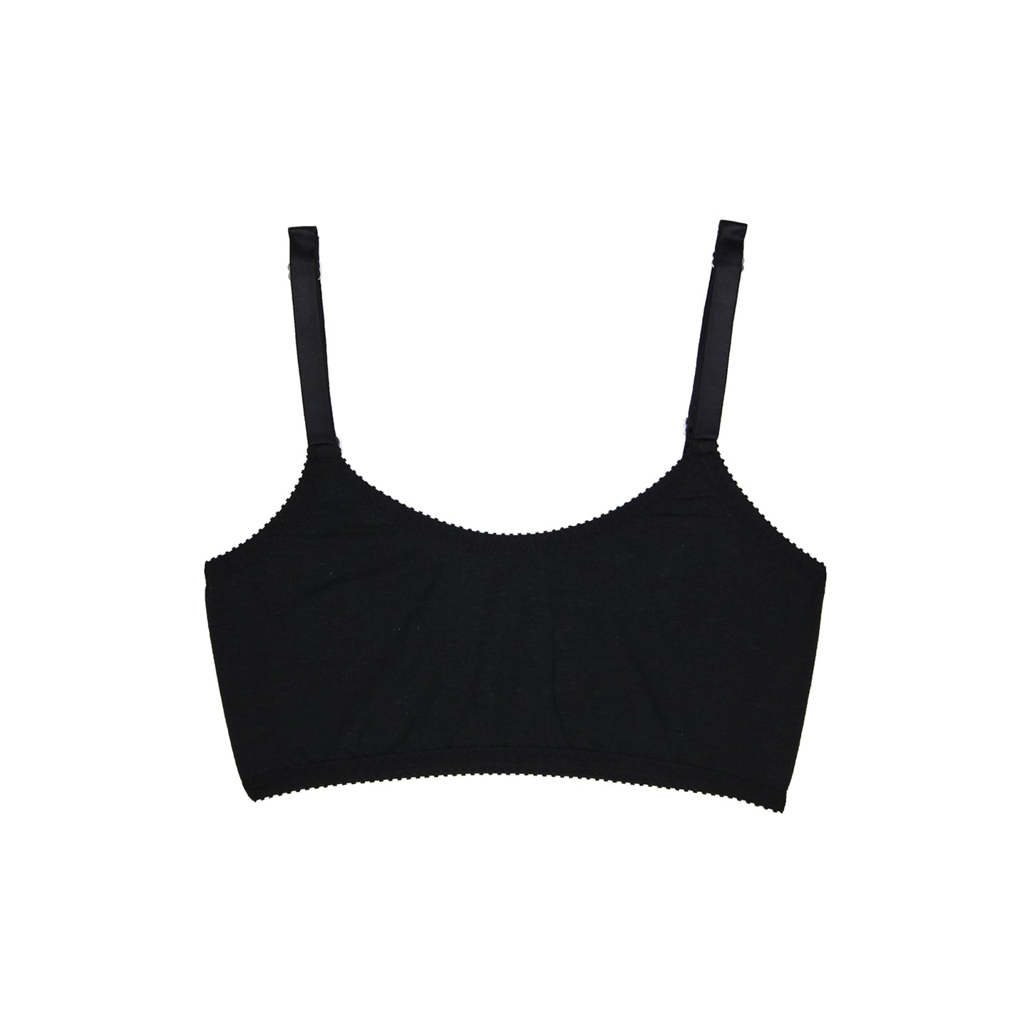 Black Organic Cotton Hemp Modal Mesh Crop Top | Hopeless Lingerie