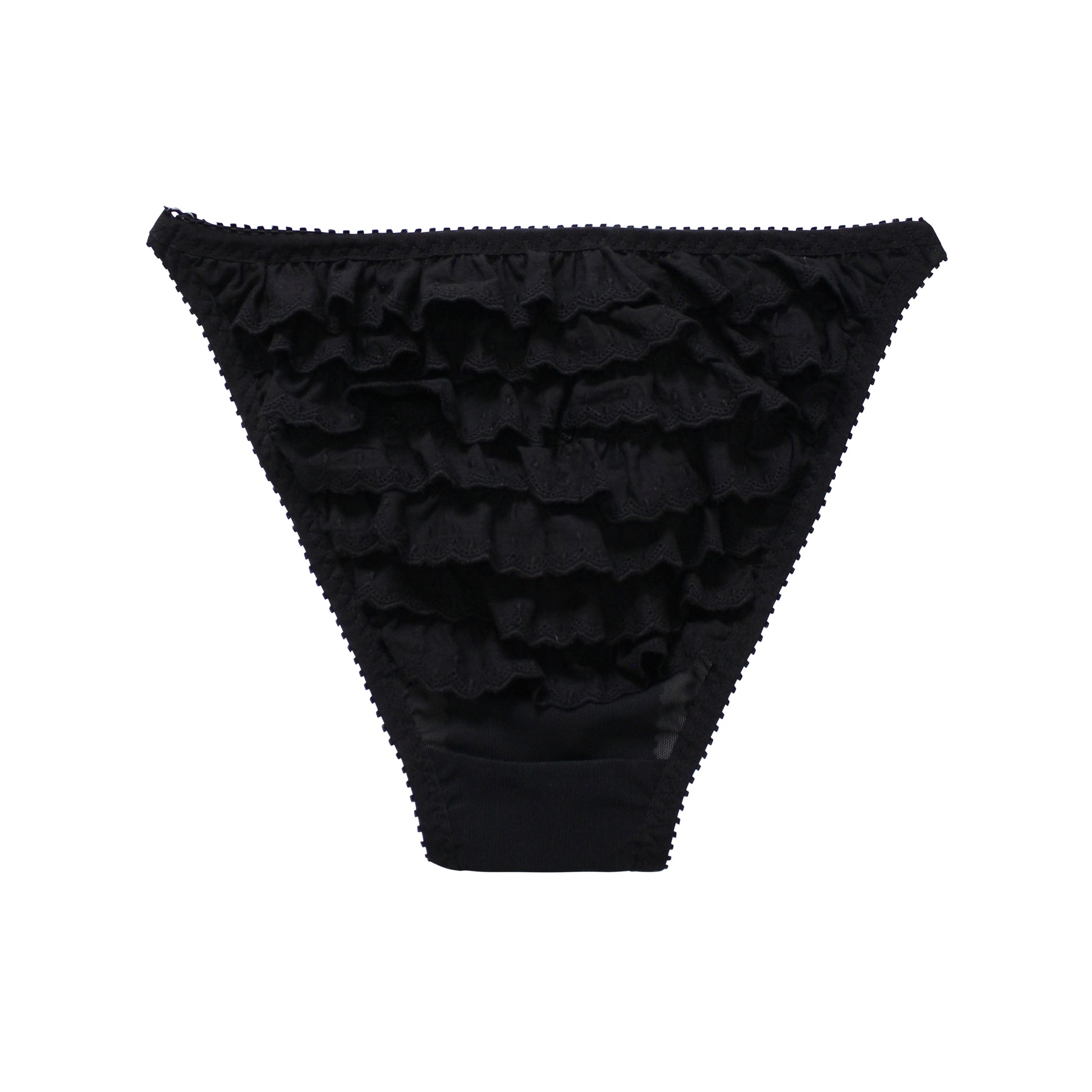 Emmeline Knickers Black Mesh