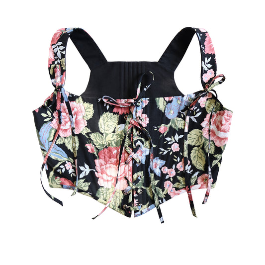 Anais Corset Floral Cotton