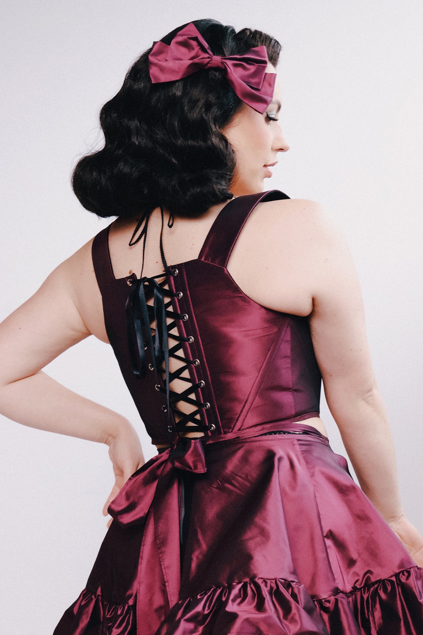 Silk Taffeta Corset | Anais by Hopeless Lingerie