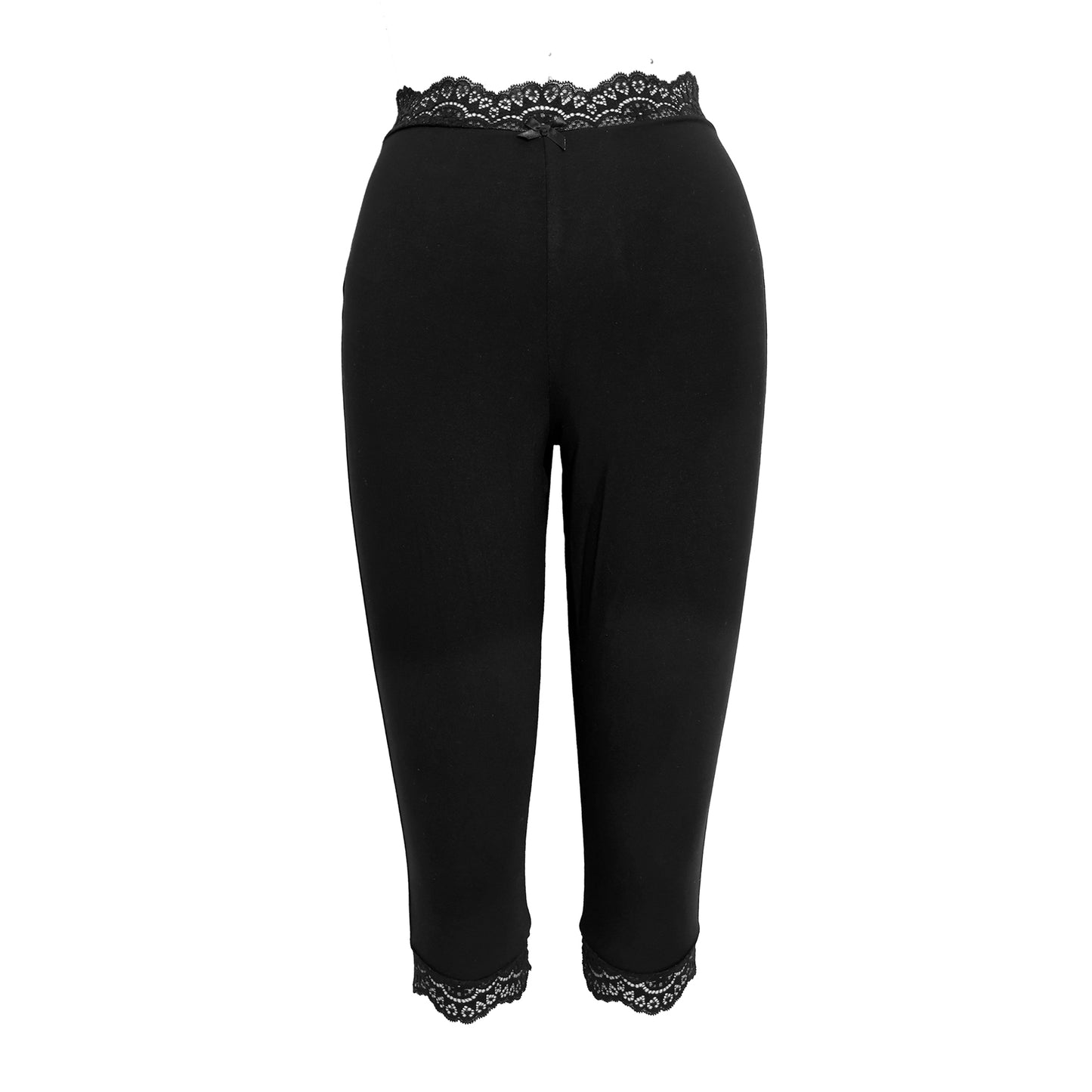 Becky Capris Black Modal Jersey