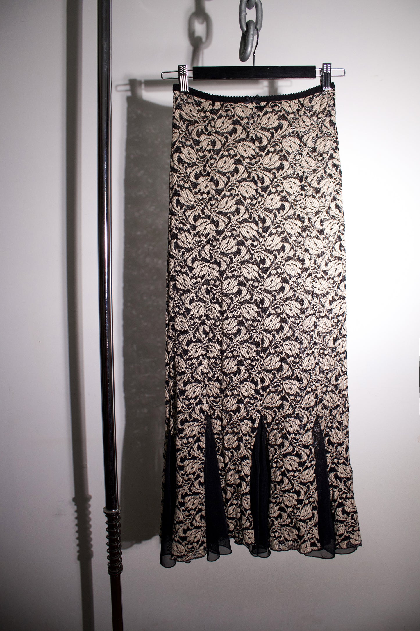 Lucretia Skirt Black and White Lace