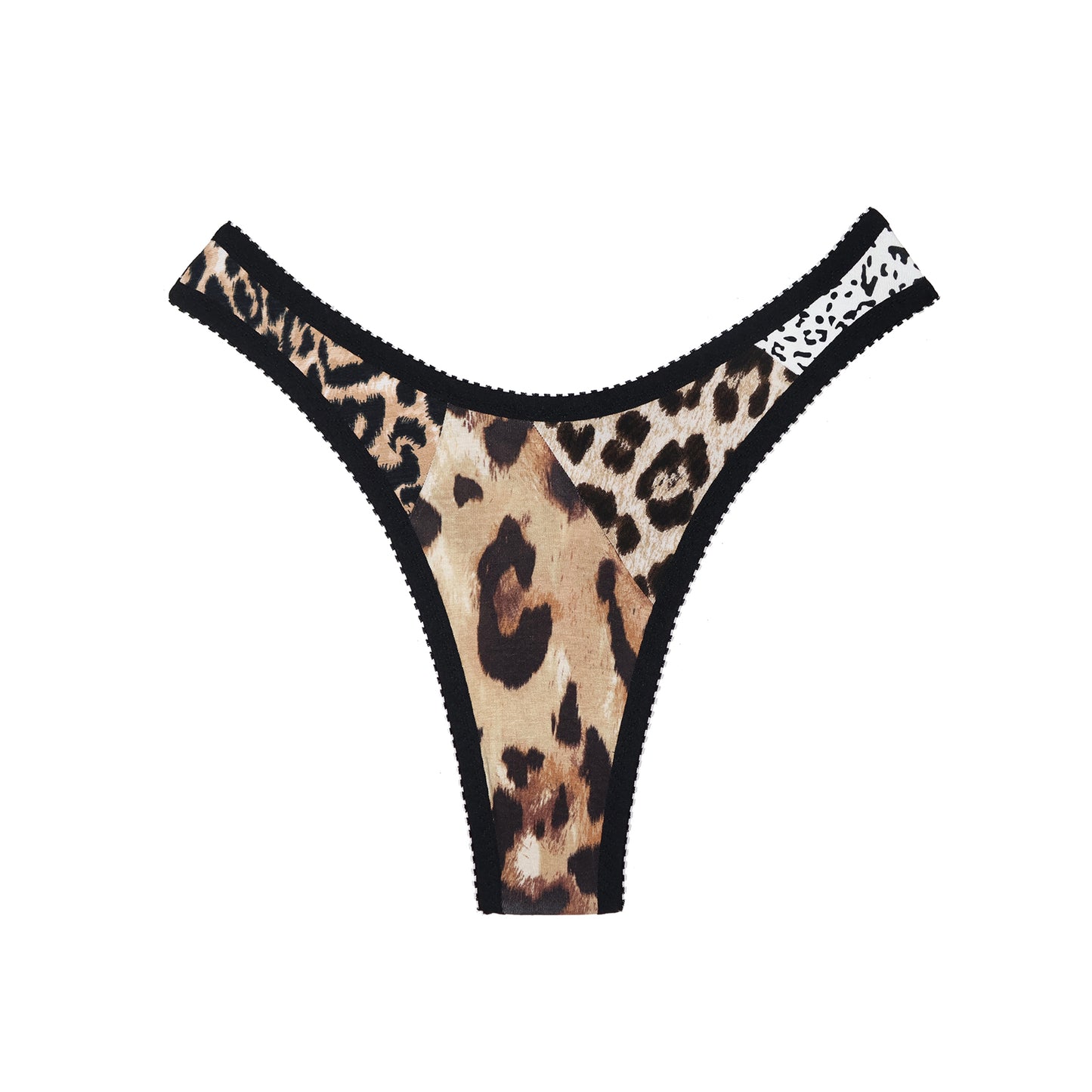 Cheryl Thong Leopard Jersey Patchwork