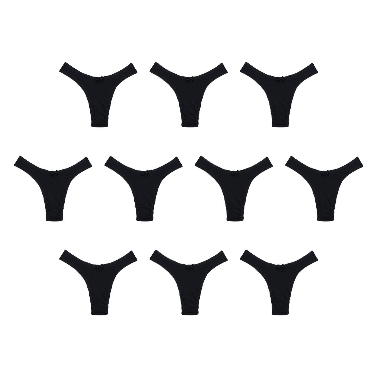 Cheryl Thong Black Modal Jersey 10 Pack