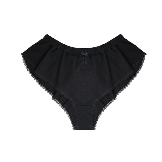 Chloe Frech Knickers Black Organic Cotton Jersey