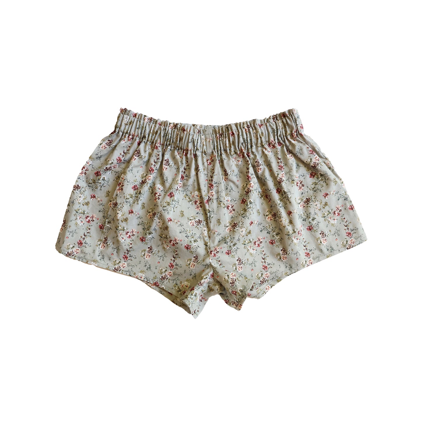 Colette Pyjama Shorts Sage Green Cotton