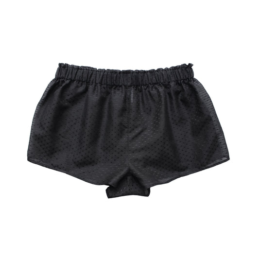 Colette Pyjama Shorts Black Silk Cotton