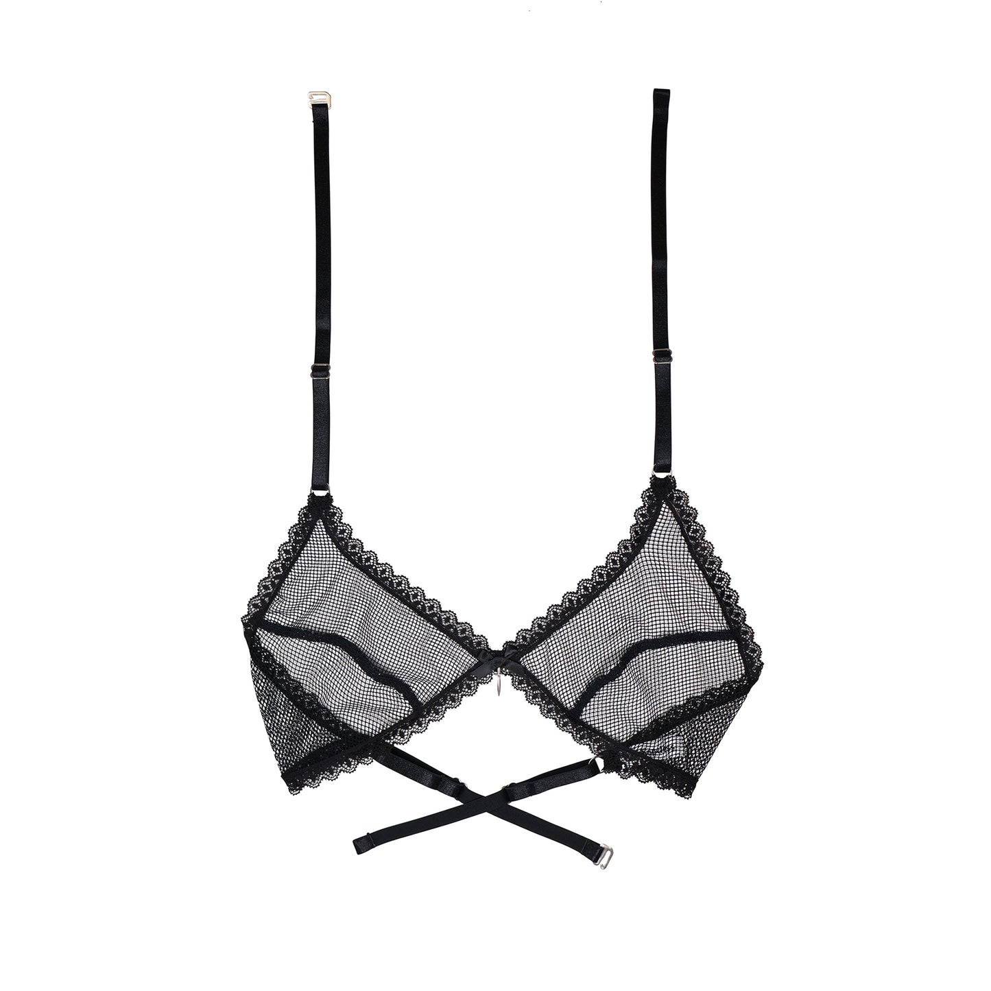 Daphnis Bralette Fishnet and Lace