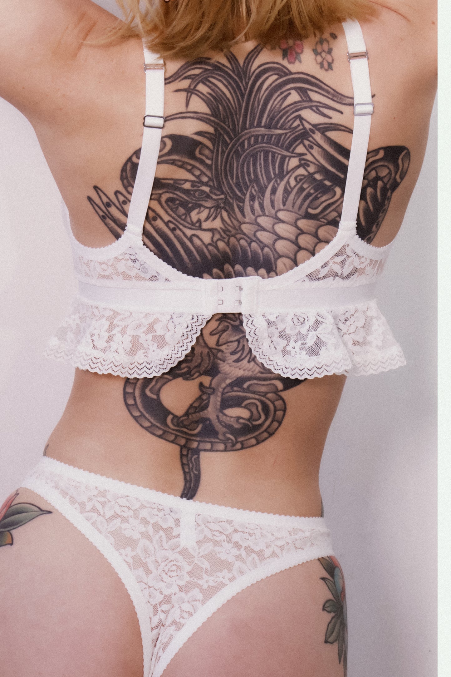 Elise Bralette White Resurrection Lace