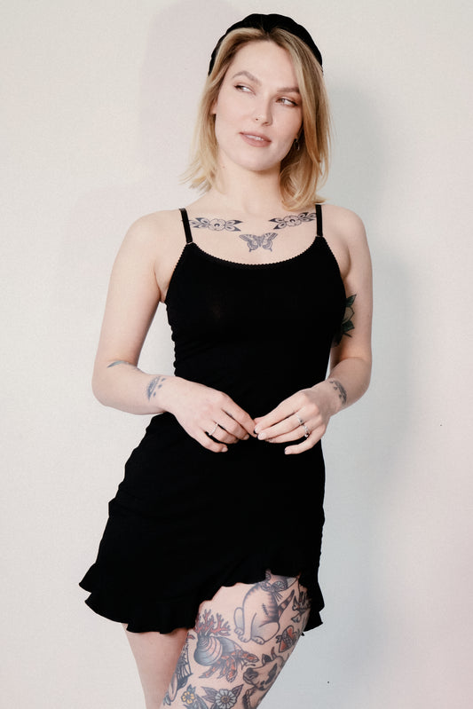 Eloise Nightie Black Modal Jersey