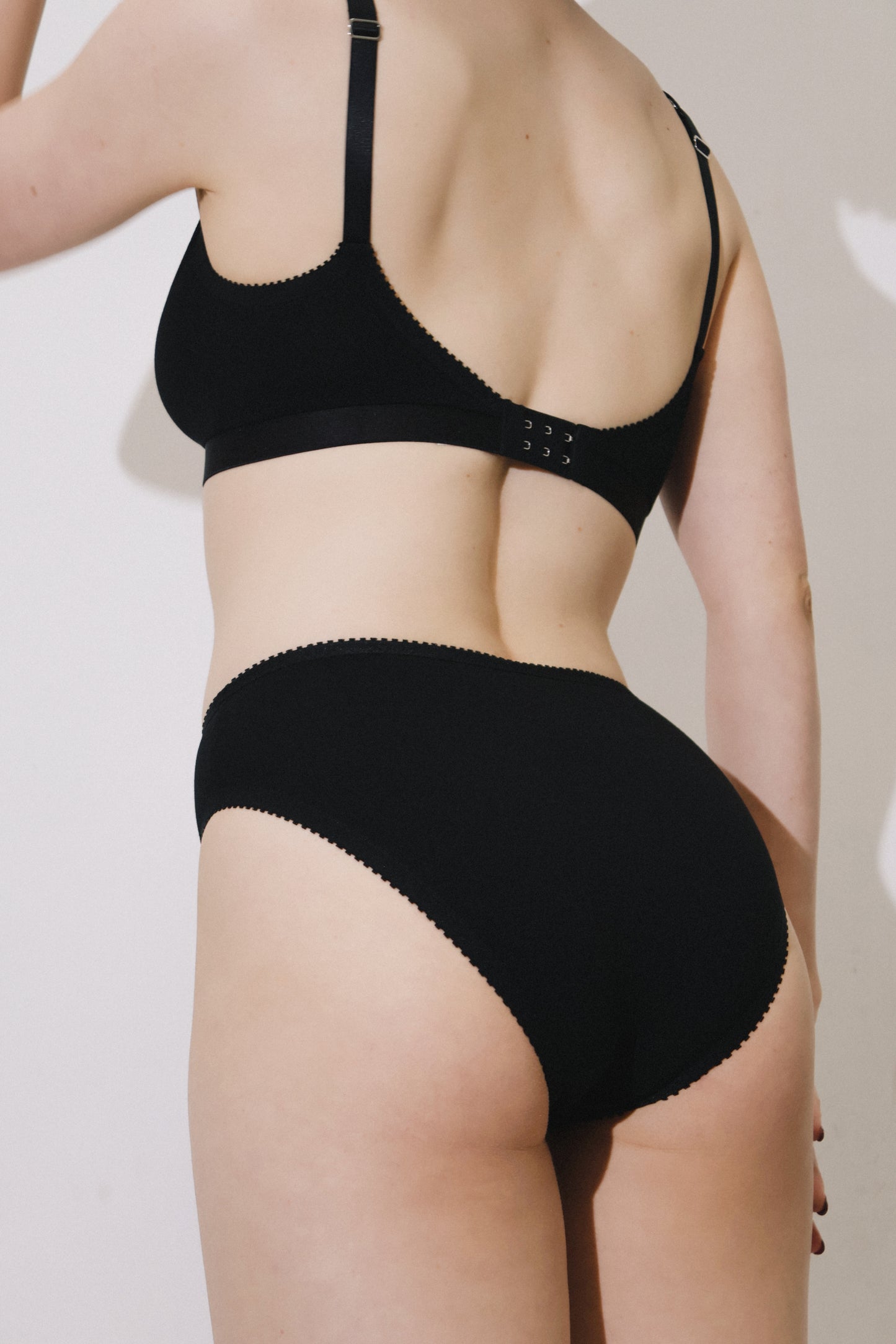 Erin Bralette Black Modal Jersey
