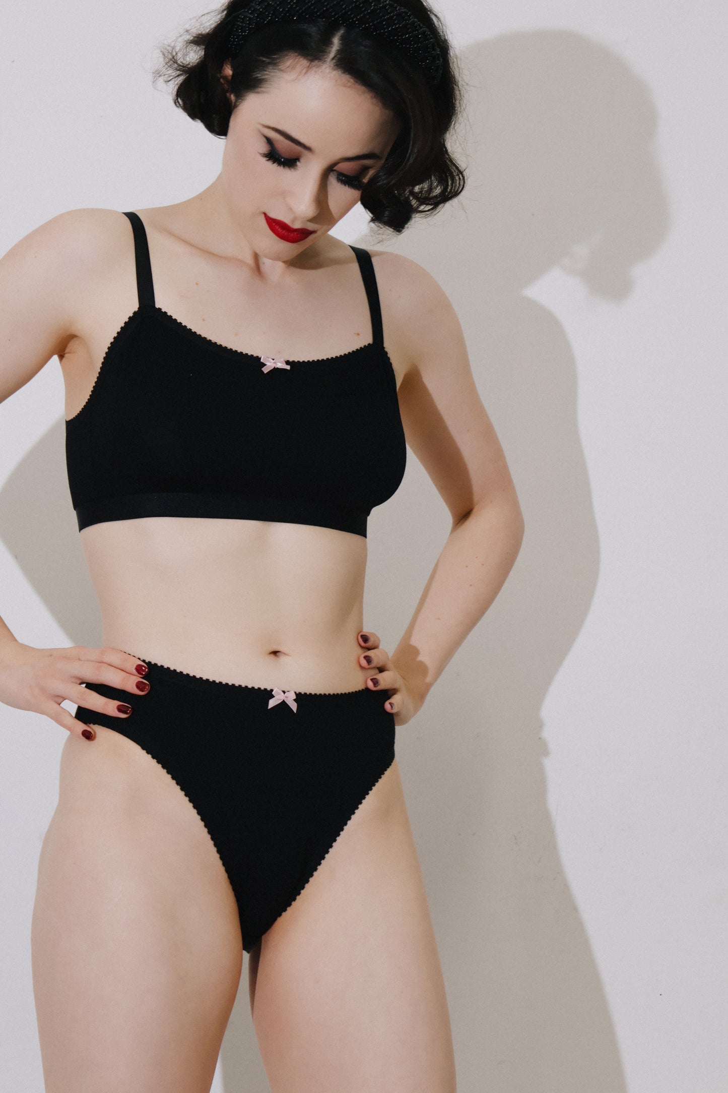 Erin Bralette Black Modal Jersey