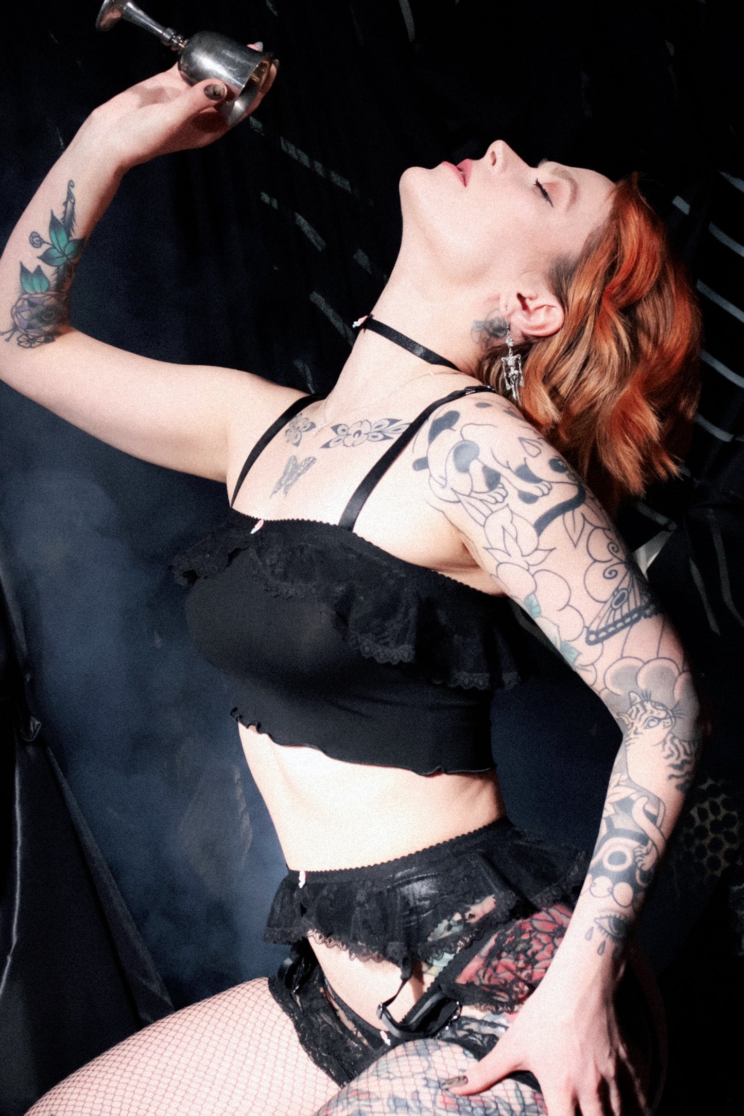 Grace Cami Top Black Modal Jersey