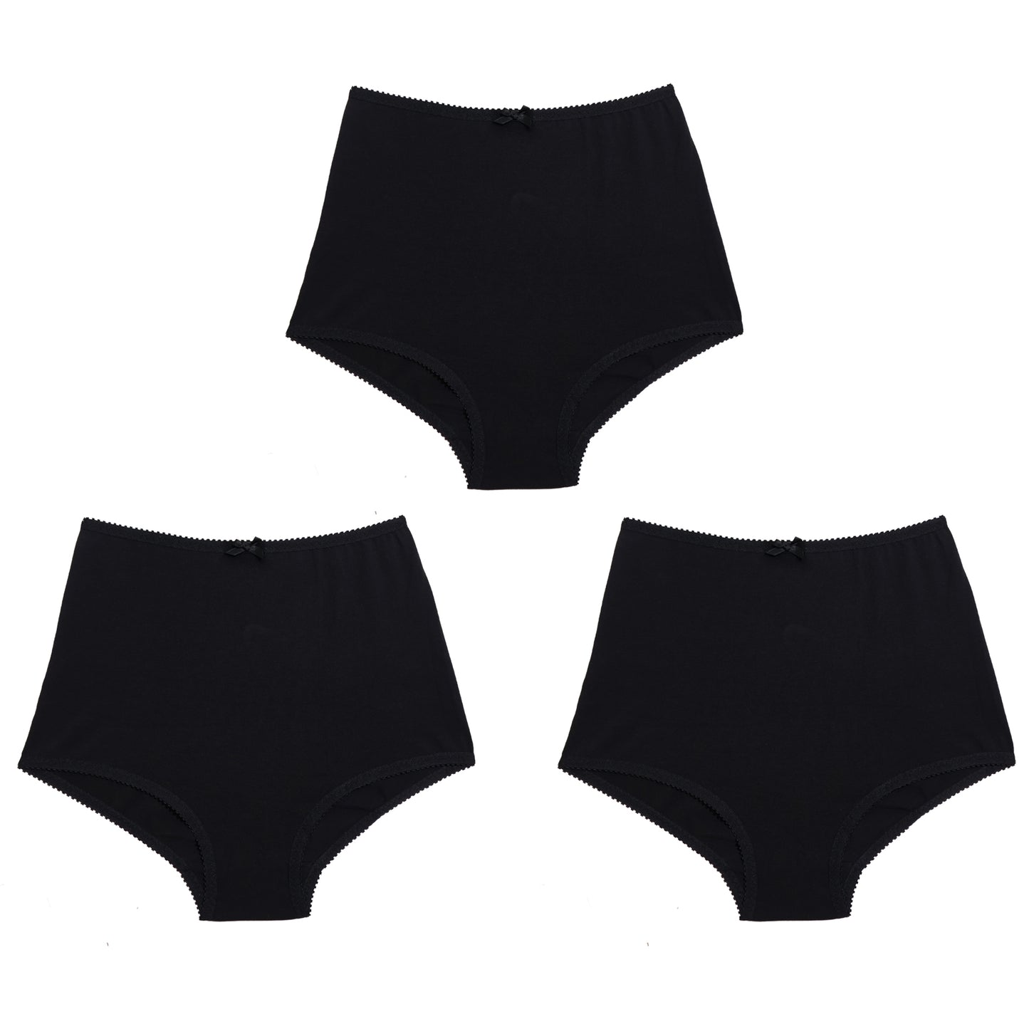 Jeanne Knickers Black Modal Jersey 3 Pack