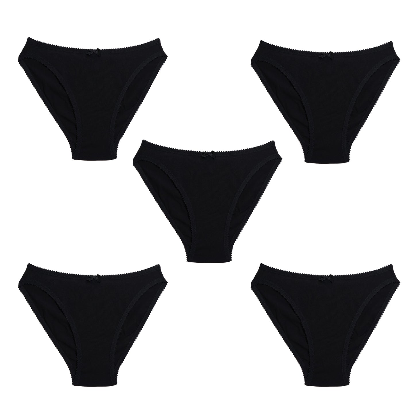Kelly Knickers Black Modal Jersey 5 Pack