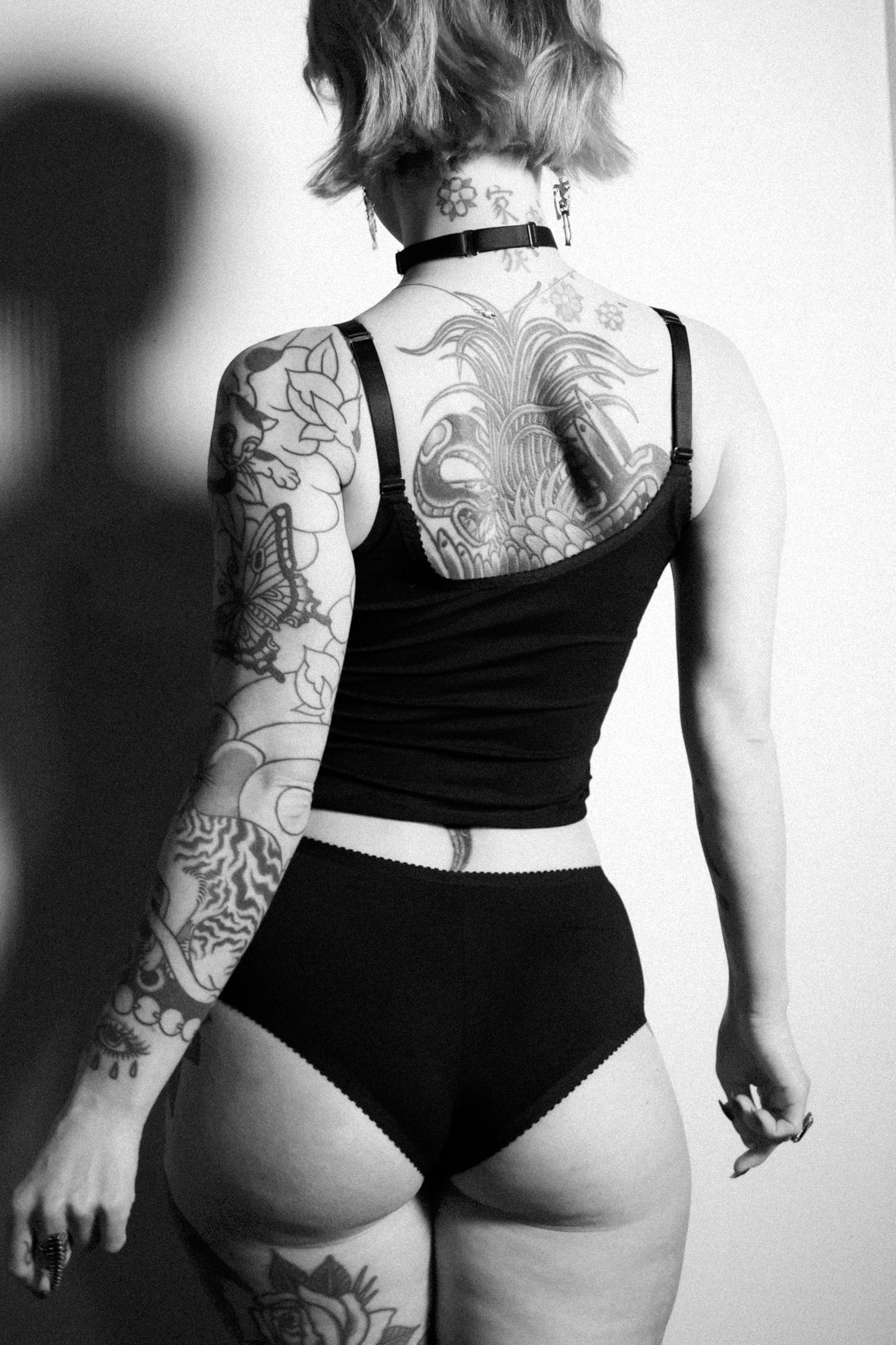 Janet Knickers Black Mesh