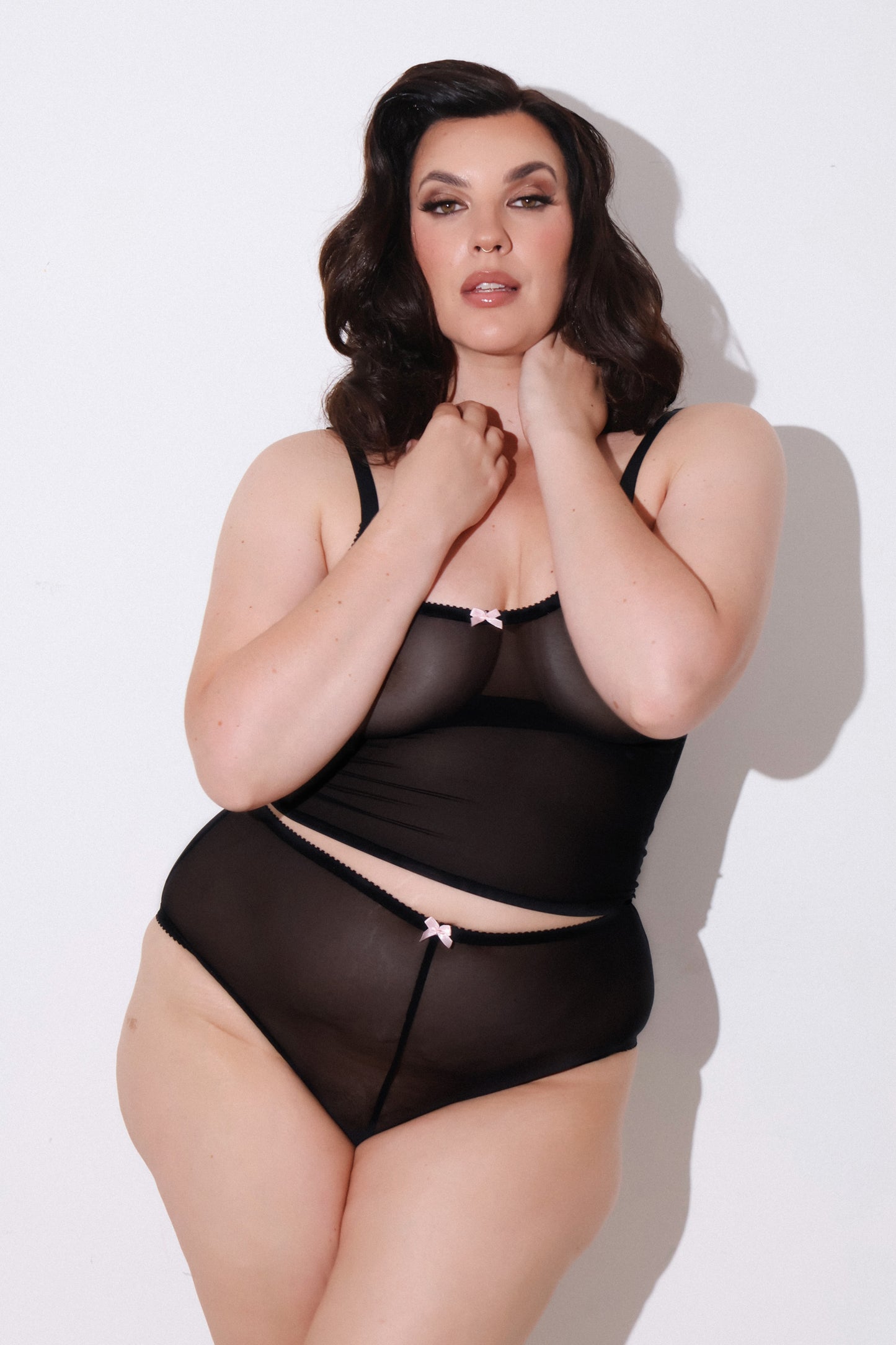Janet Knickers Black Mesh