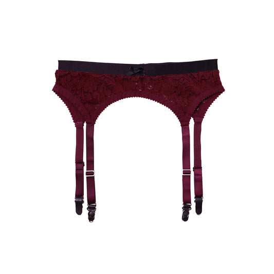 Laura Suspender Purple Lace