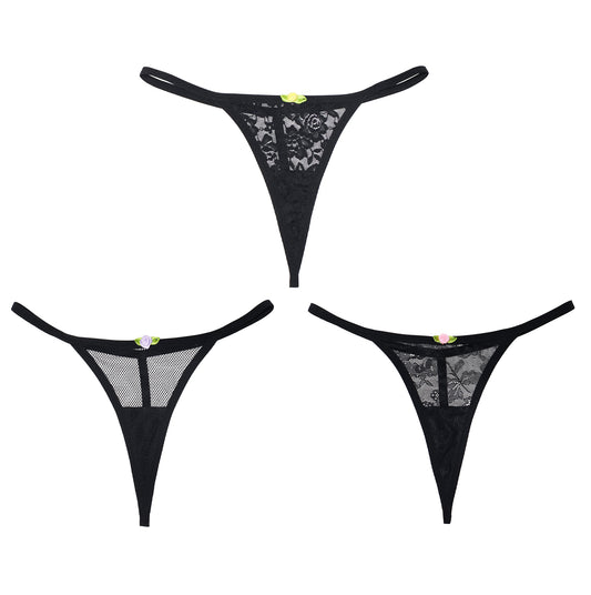 Laurie Thong Mystery Rosette 3 Pack