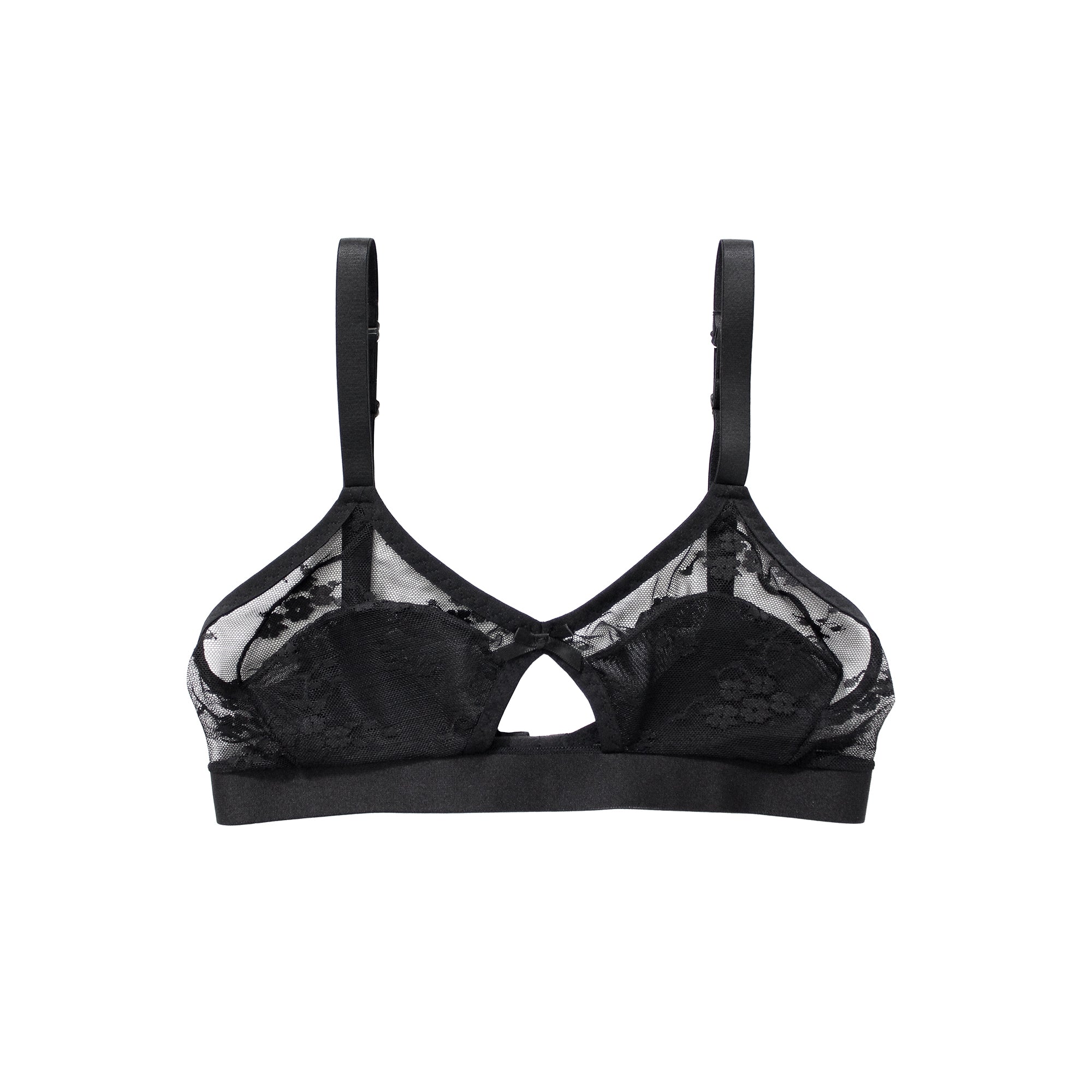 Black Lace Bralette Leona by Hopeless Lingerie