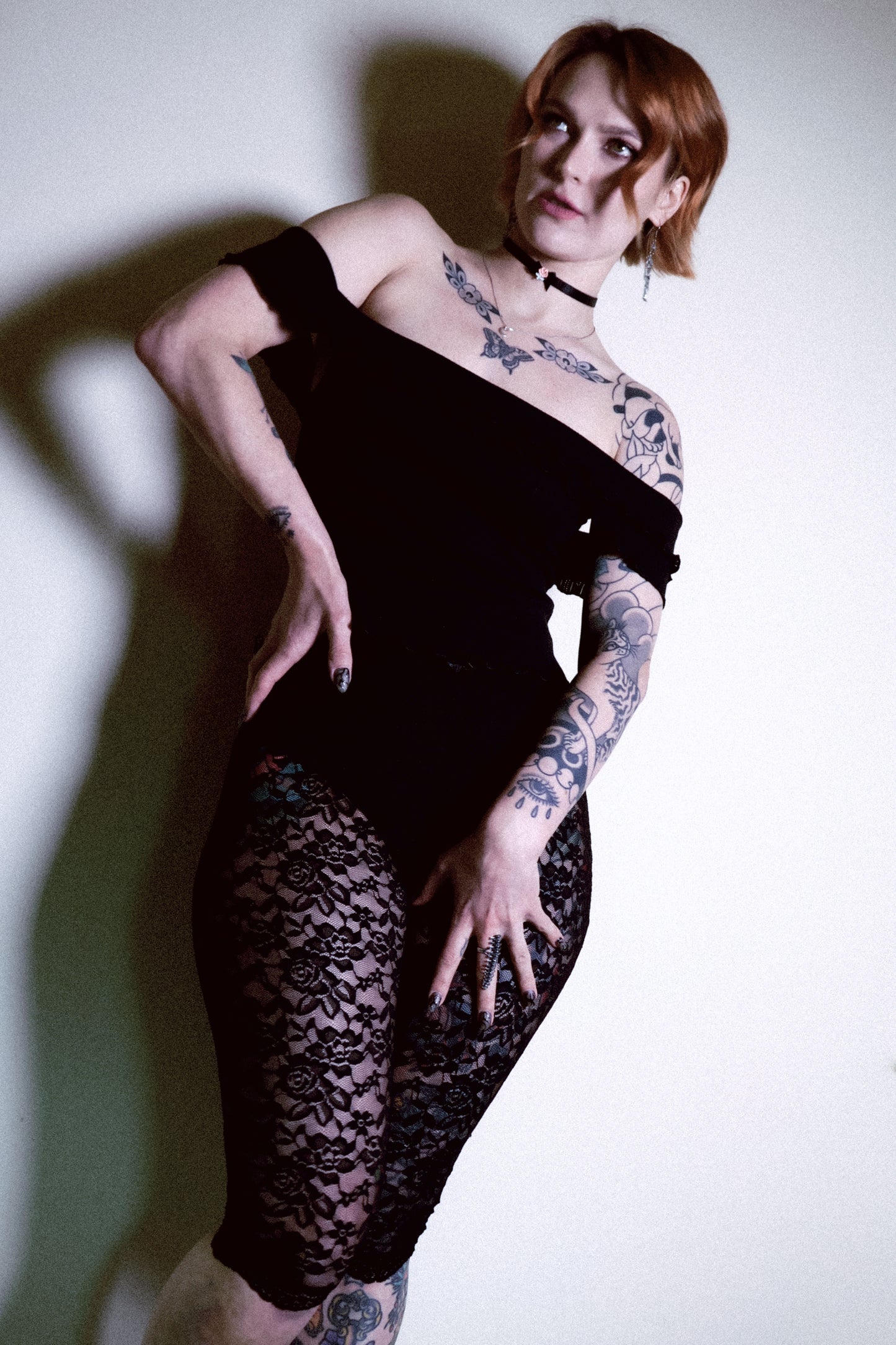 Becky Capris Black Resurrection Lace