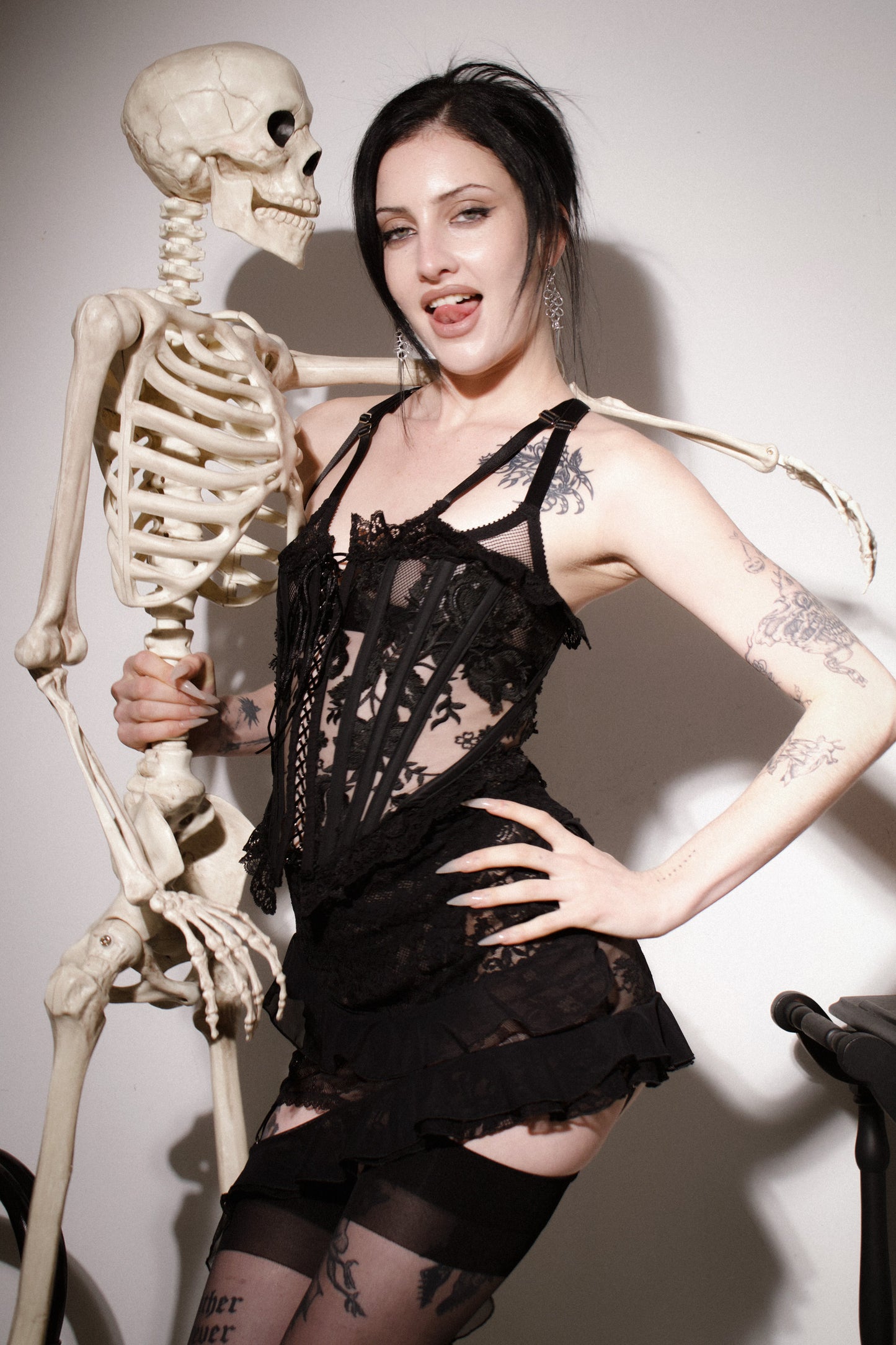 Luella Corset Black Hex Lace