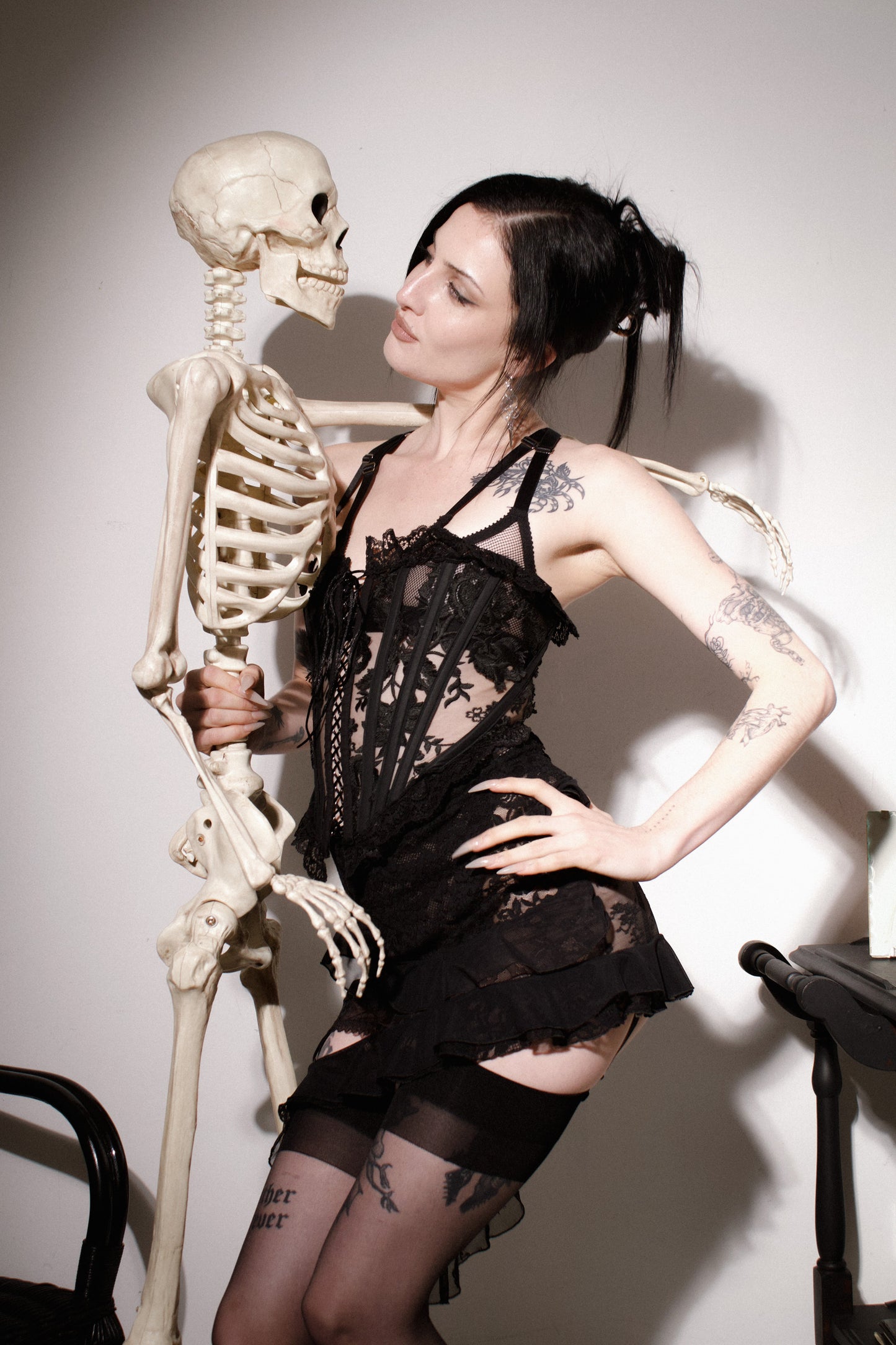 Luella Corset Black Hex Lace