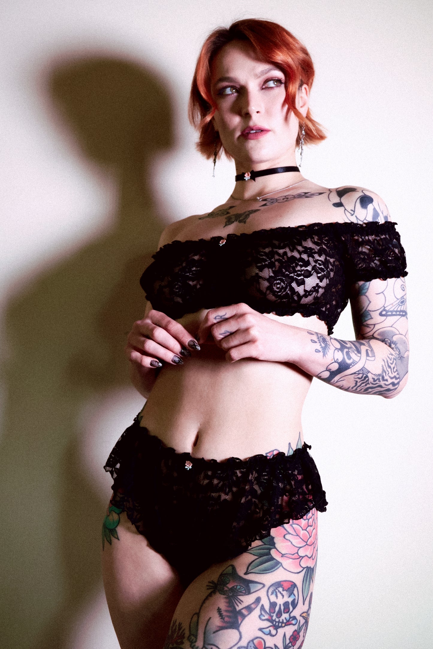 Chloe Knickers Black Resurrection Lace