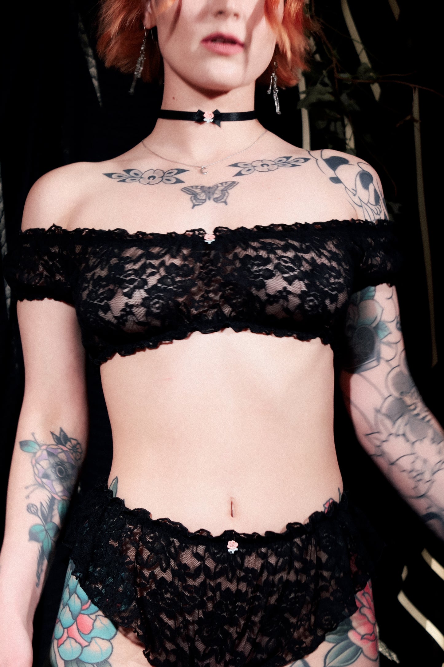 Chloe Knickers Black Resurrection Lace