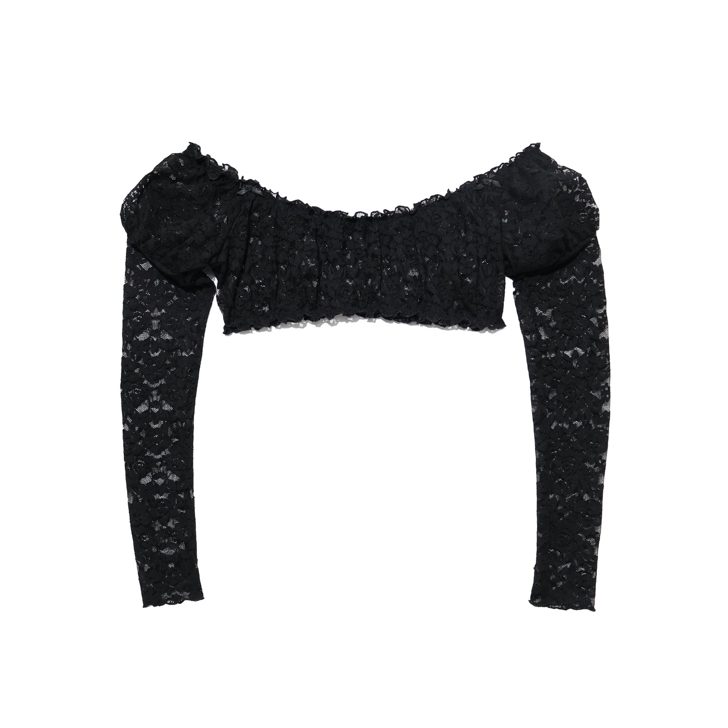 Margaret Top Black Resurrection Lace