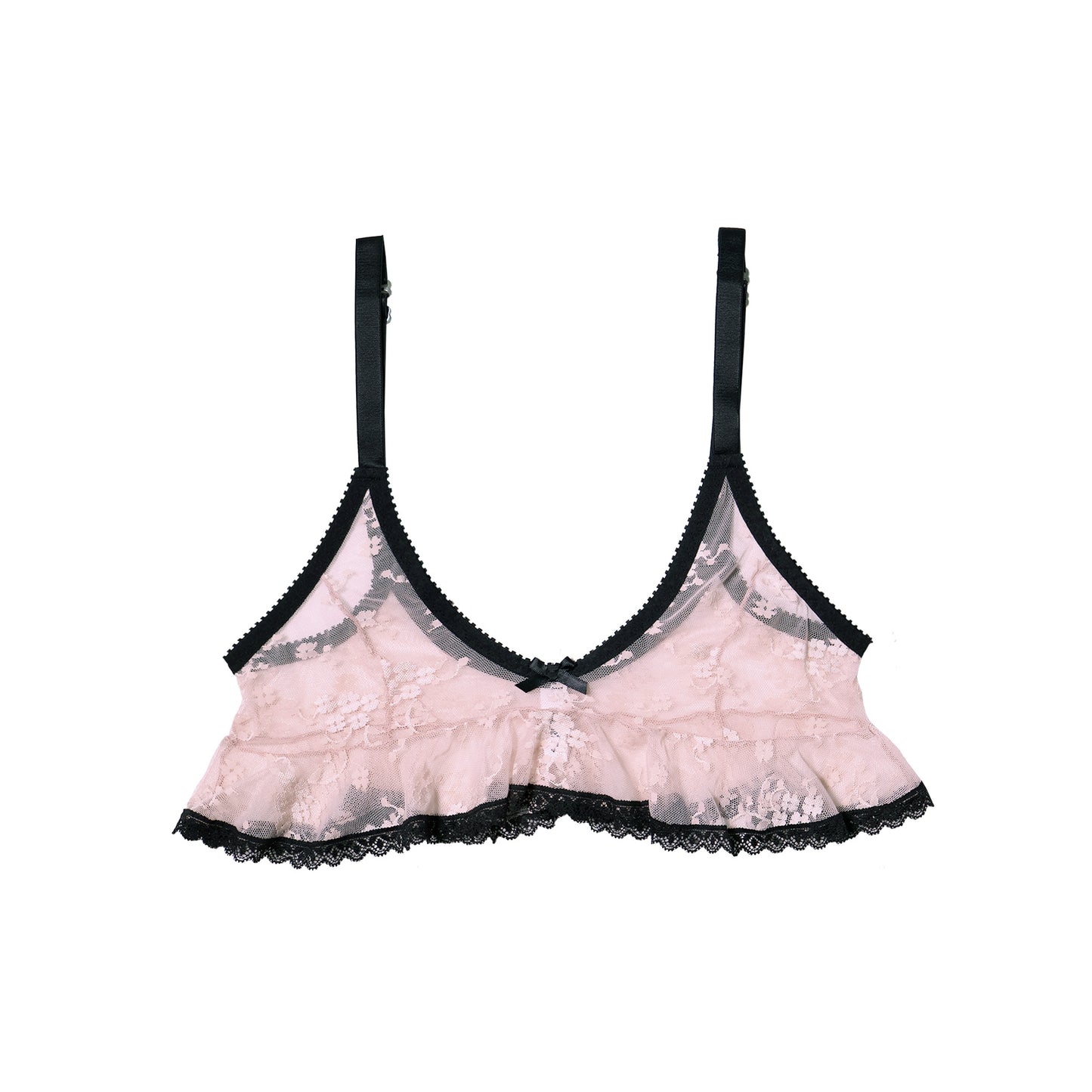 Pink Lace Bralette Top | Mary Celeste Cami by Hopeless Lingerie