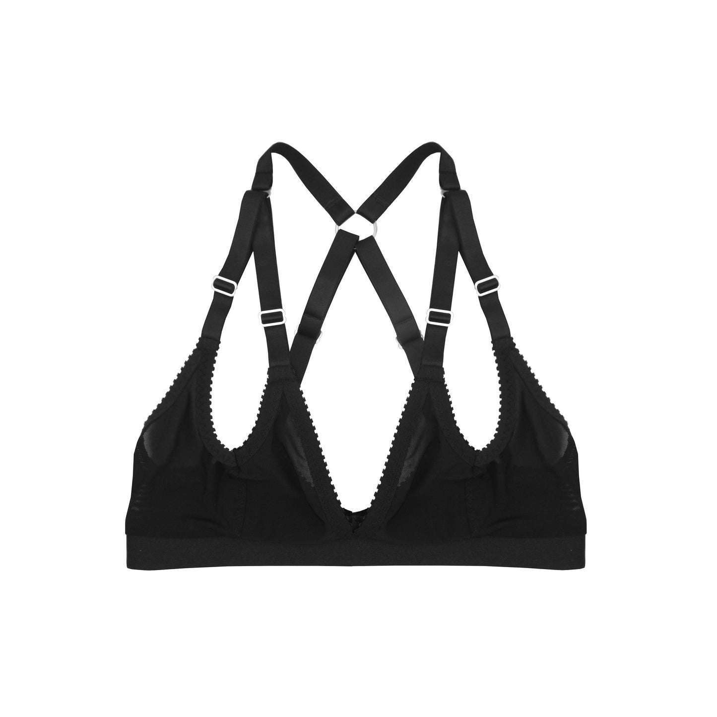 Lucy Bralette Black Mesh