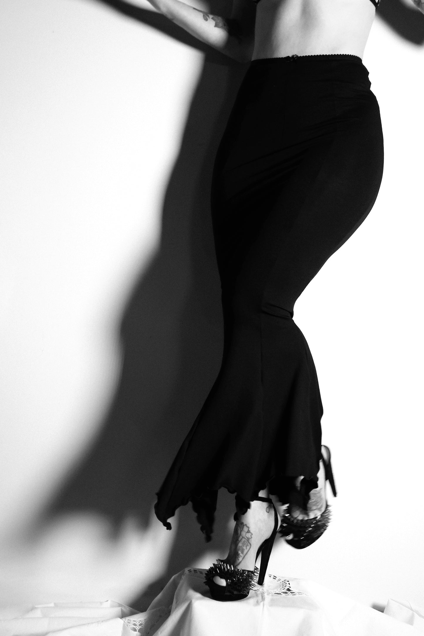 Morticia Skirt Black Modal Jersey