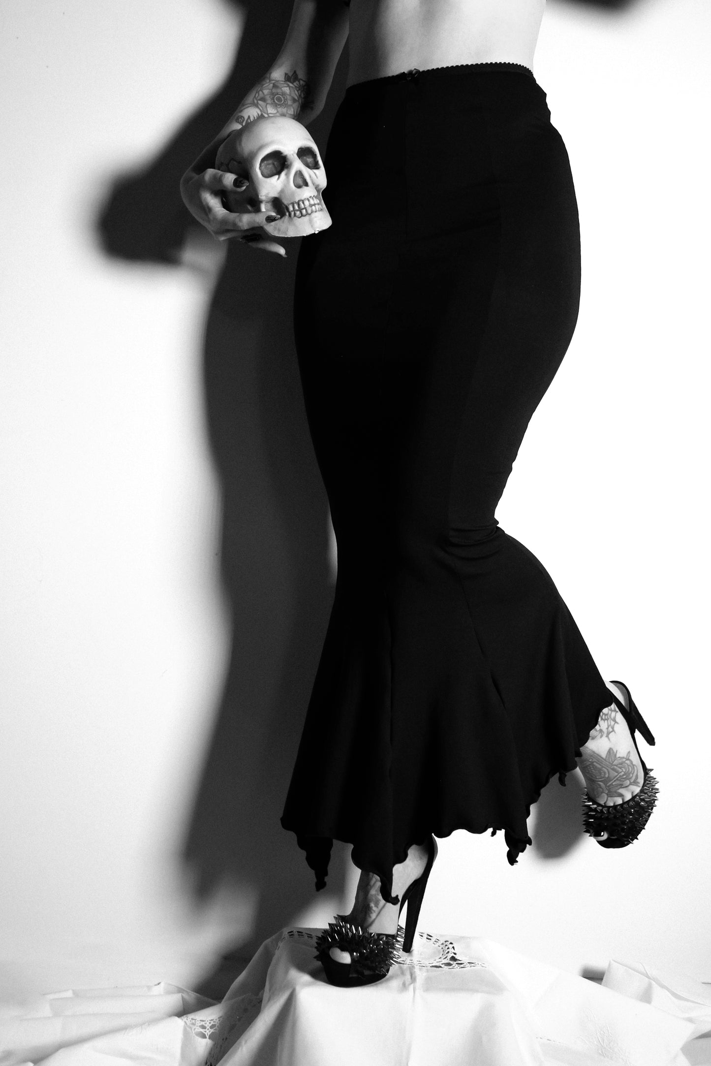 Morticia Skirt Black Modal Jersey