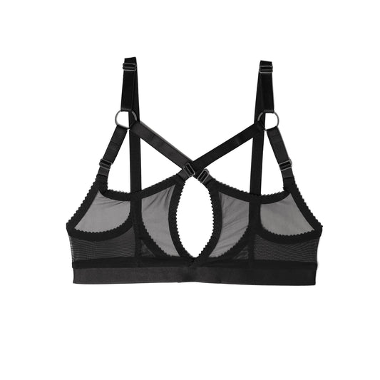 Pamela Bralette Black Mesh