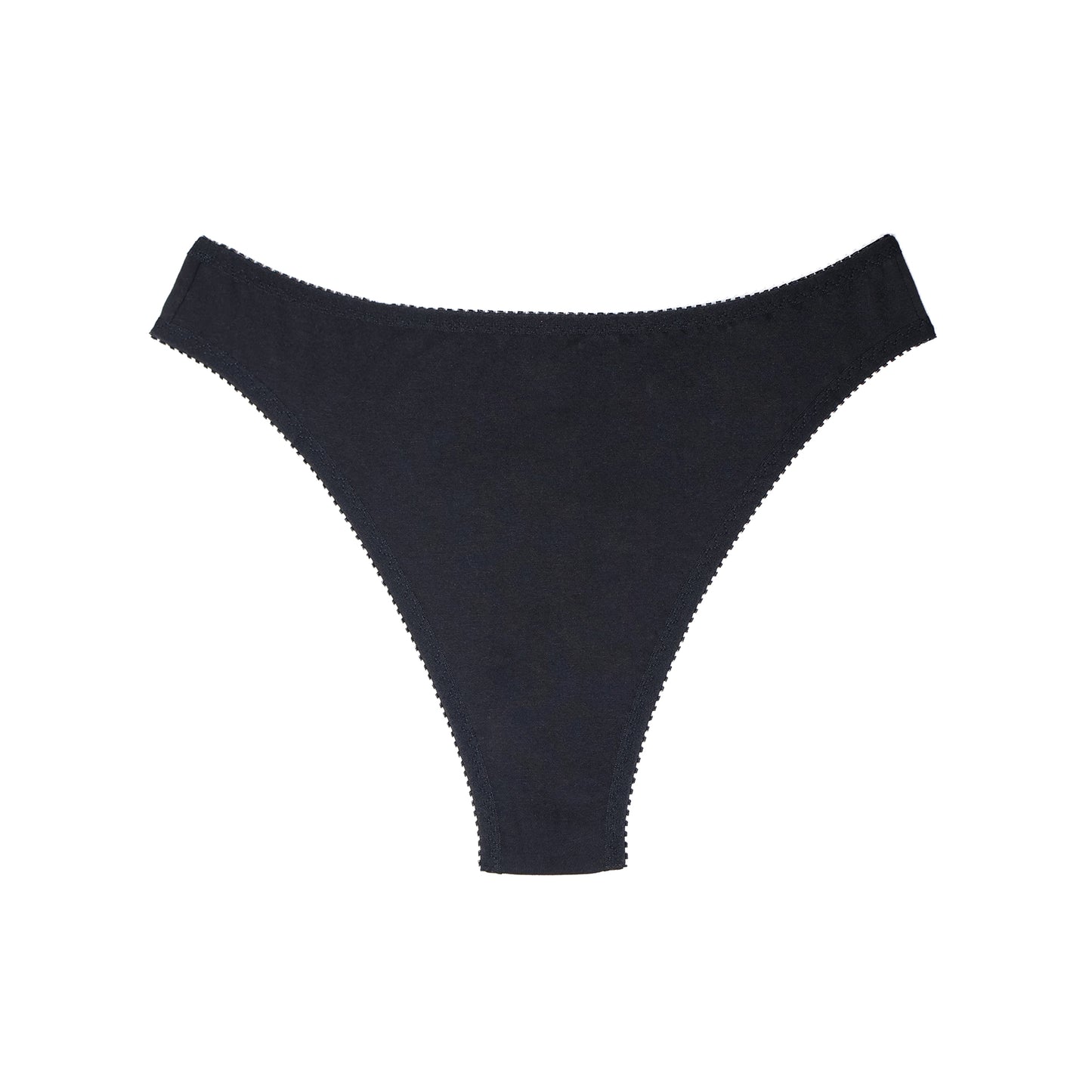 Sabrina Thong Black Organic Cotton Jersey