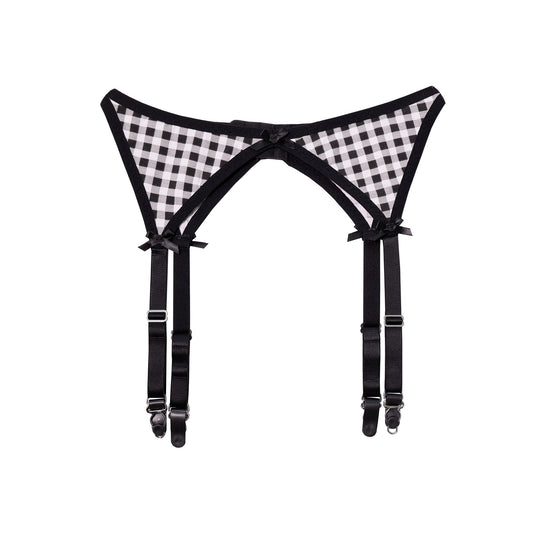 Gingham Suspender Belt | Handmade by Hopeless Lingerie