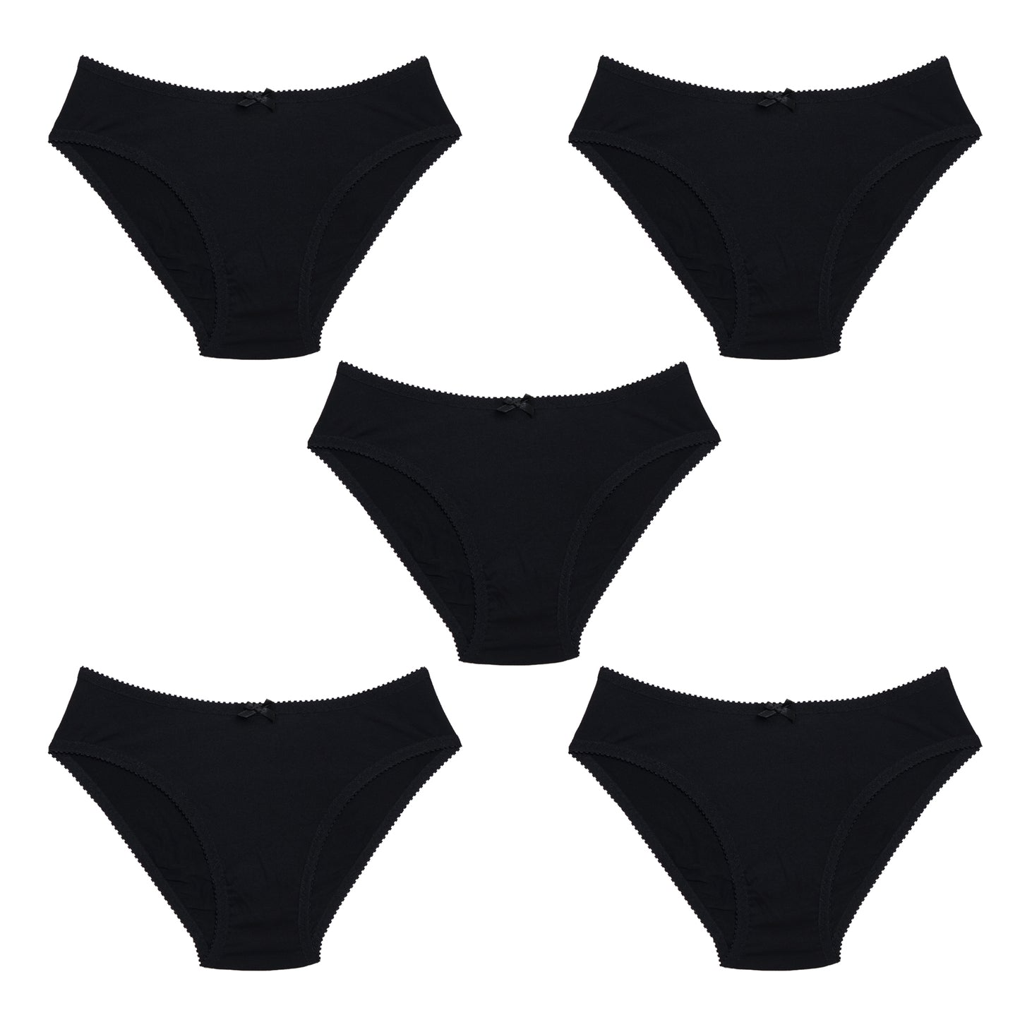 Sylvie Knickers Black Modal Jersey 5 Pack