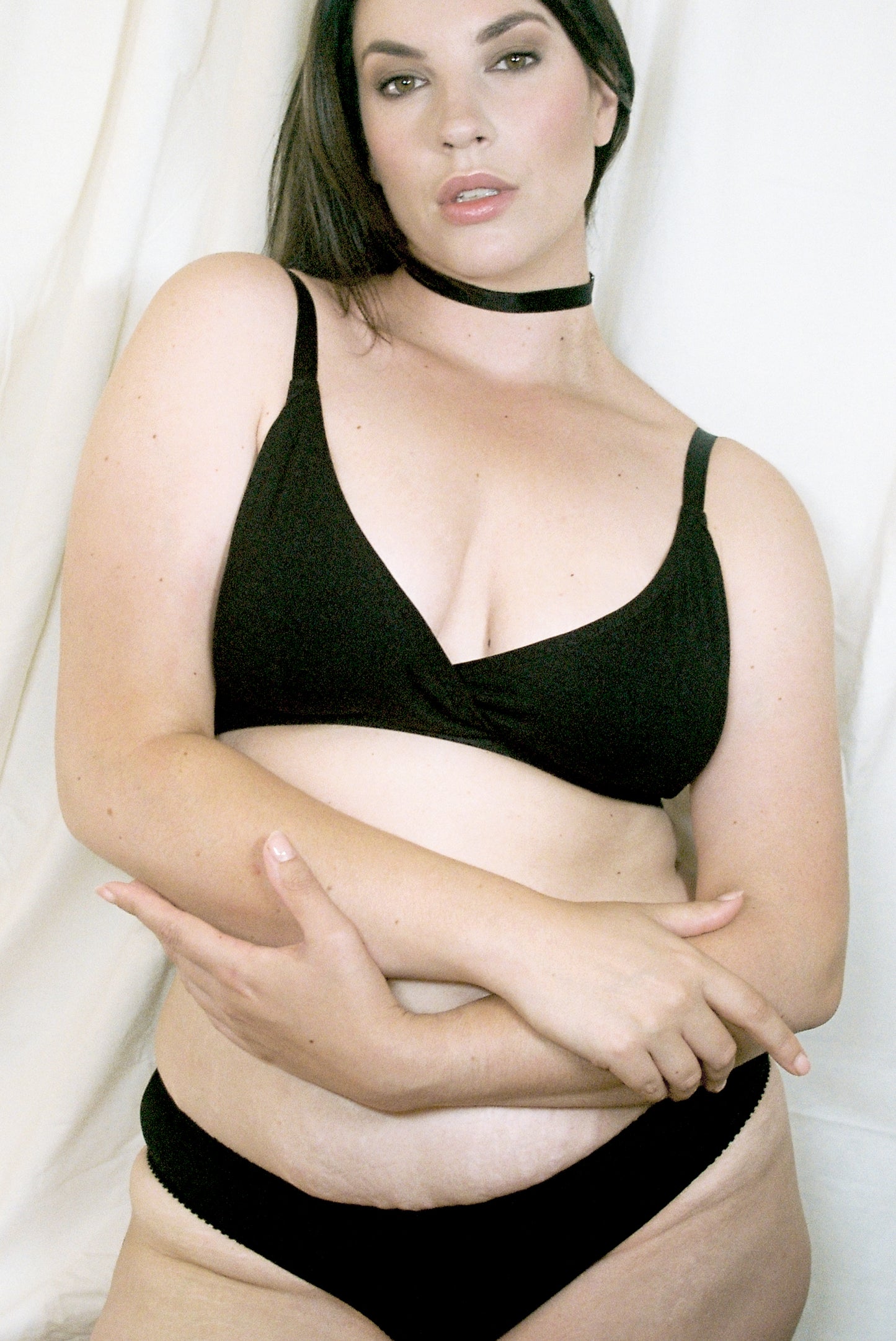 Tessa Bralette Black Organic Cotton Jersey