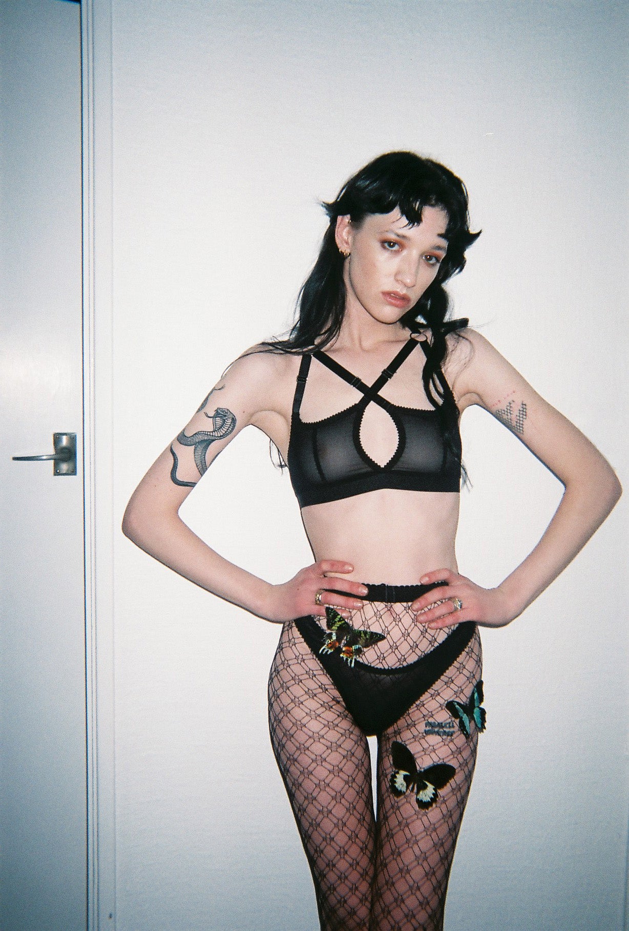 High Cut Thong & Strappy Bralette | Cheryl & Pamela by Hopeless Lingerie