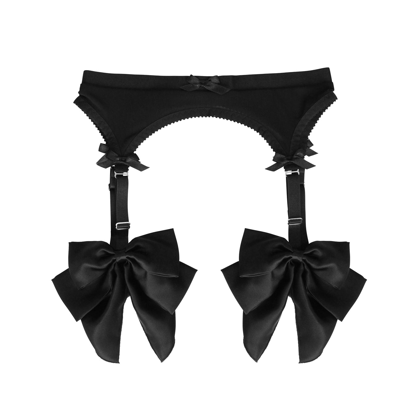 Black Silk Suspender | Luxury Lingerie Made in Australia by Hopeless ...