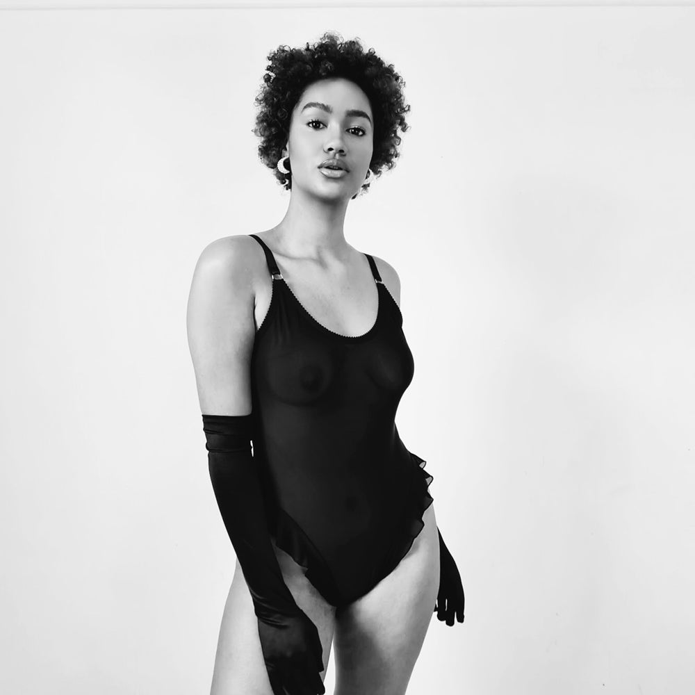 Florence Bodysuit Black Mesh